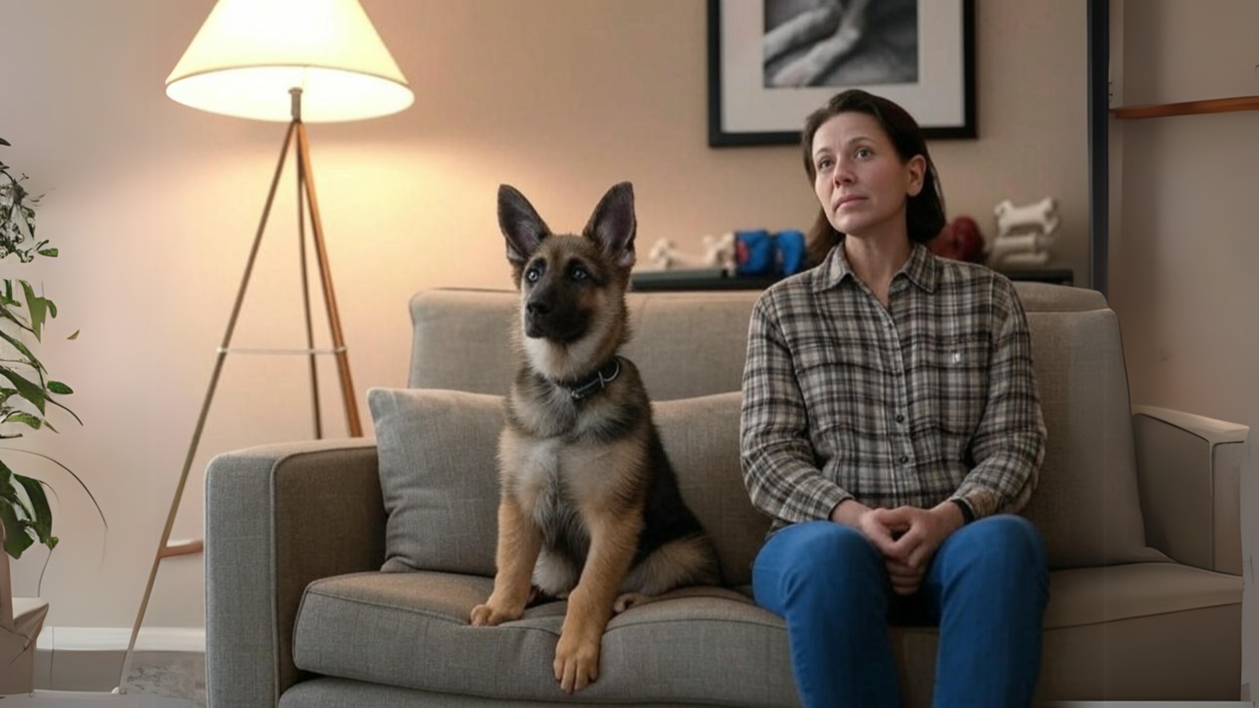 in home dog training Ottawa calm session between trainer and family