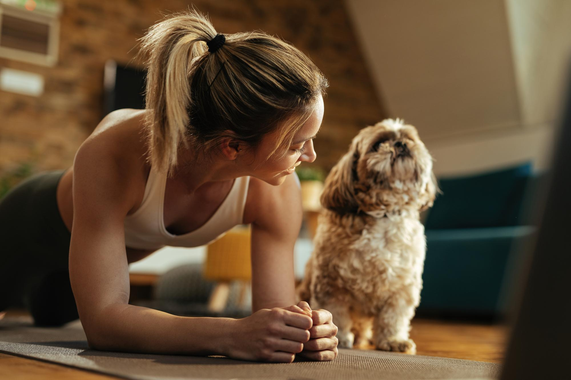 Ottawa family working with trainer on calm structure for puppy at home
